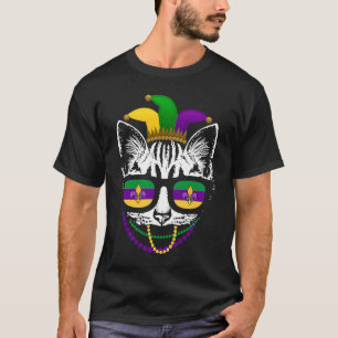 Mardi Gras Cat Meow Kitten New Orleans Men & Women T-Shirt
