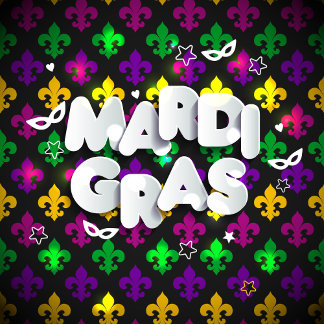 Mardi Gras Celebration  Square Sticker