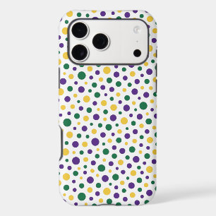Mardi Gras coloré à pois