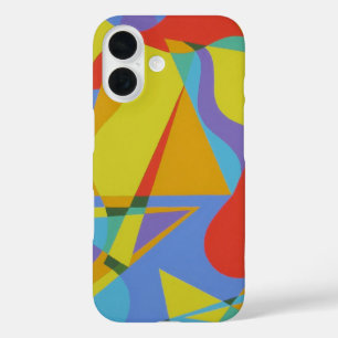 Mardi Gras Colors Triangle Abstract Phone Case