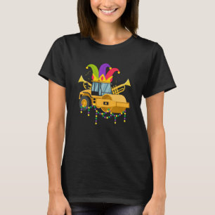 Mardi Gras Construction Celebrations Fat Tuesday P T-Shirt