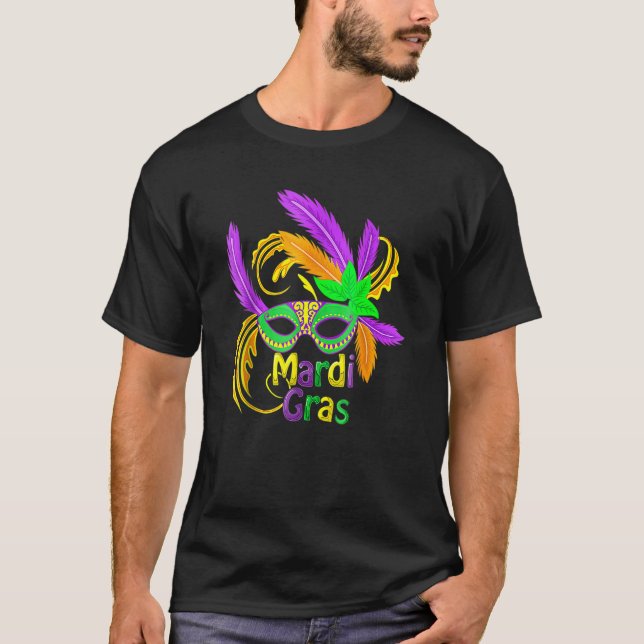 Mardi Gras Cool Pancake Tuesday Holiday Funny Gift T-Shirt (Front)