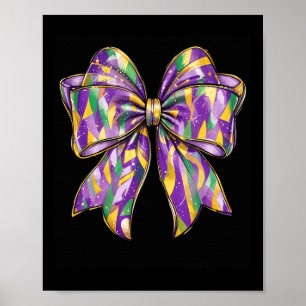 Mardi Gras Coquette Bow 2  Poster