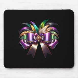 Mardi Gras Coquette Bow New Orleans Coquette Bow M Mouse Pad