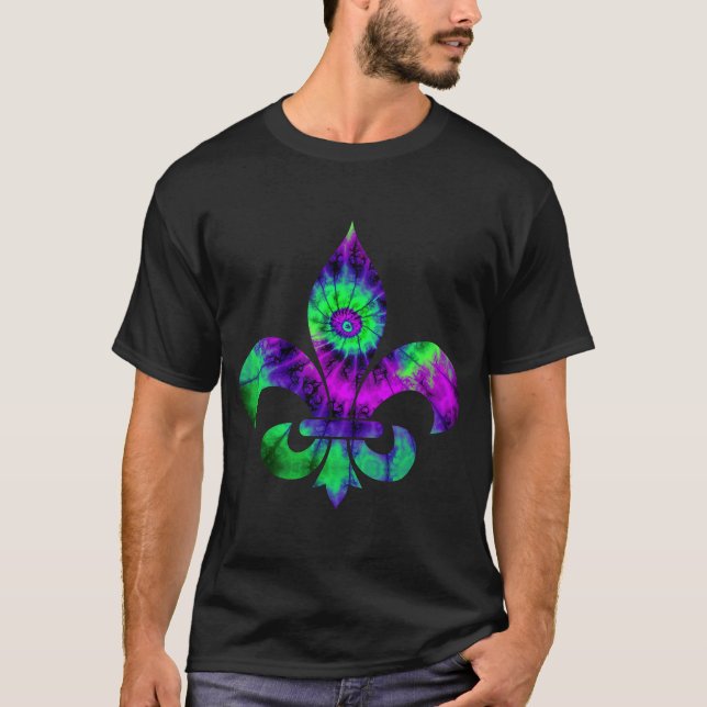 Mardi Gras Costume Outfit Dress Fleur Lis De Emble T-Shirt (Front)