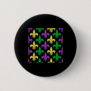 Mardi Gras Costume Party 2 Inch Round Button