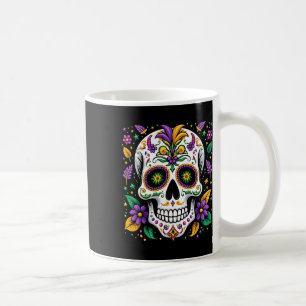 Mardi Gras Costume Sugar Skull Carnival New Orlean Coffee Mug