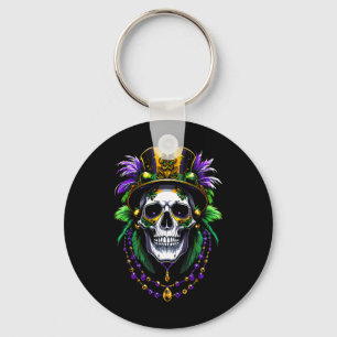Mardi Gras Costume Sugar Skull Carnival New Orlean Keychain