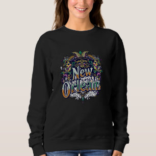 Mardi Gras Costume Sugar Skull Carnival New Orlean Sweatshirt