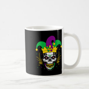 Mardi Gras Costume Sugar Skull Carnival Party Men Coffee Mug