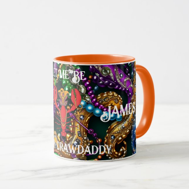 Mardi Gras Crawdaddy Mug (Front Right)