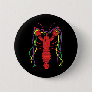 Mardi Gras Crawfish Costume Carnival Crayfish Cele 2 Inch Round Button