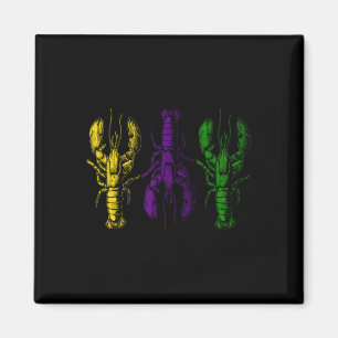 Mardi Gras Crawfish Happy Mardi Gras Matching Part Magnet