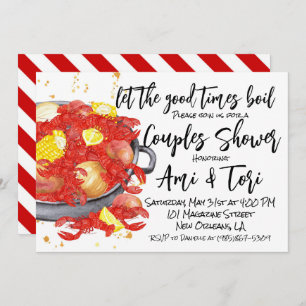 Mardi Gras Crawfish Invitation