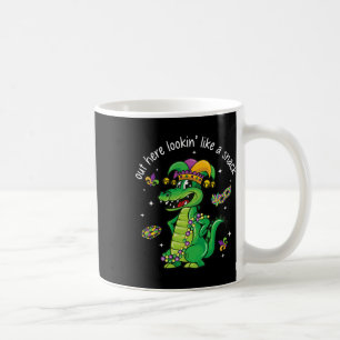 Mardi Gras Crocodile Out Here Lookin' Like A Snack Coffee Mug