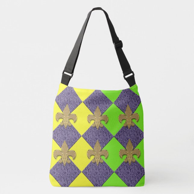 Mardi Gras Crossbody Bag (Front)