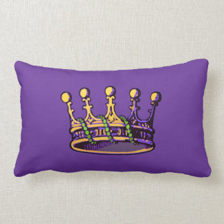 Mardi Gras Crown apparel and gifts Lumbar Pillow
