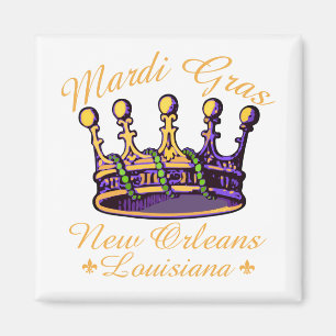 Mardi Gras Crown Magnet
