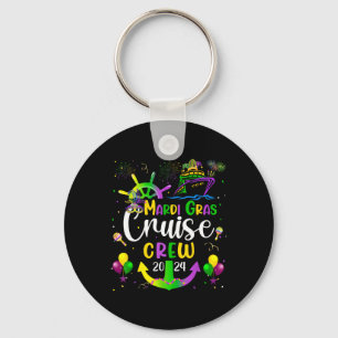 Mardi Gras Cruise 2024 Ship Family Matching Trip N Keychain