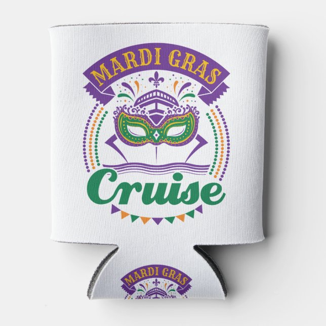 Mardi Gras Cruise Can Cooler (Front)