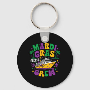 Mardi Gras Cruise Crew 2025 Trip Family Matching C Keychain