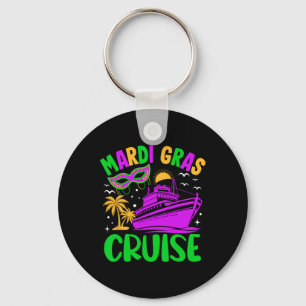 Mardi Gras Cruise Crew 2025 Trip New Orleans Famil Keychain