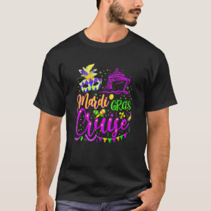 Mardi Gras Cruise Crew Cruising Mask Cruise Ship P T-Shirt