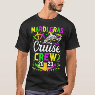 Mardi Gras Cruise Crew Cruising Squad Beads Cruise T-Shirt