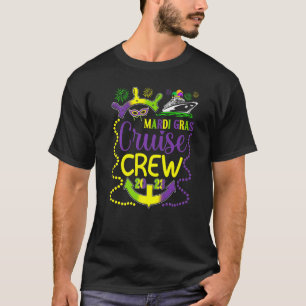 Mardi Gras Cruise Crew Family Matching  Cruising T-Shirt