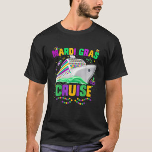 Mardi Gras Cruise Cruising Mask Cruise Party Costu T-Shirt