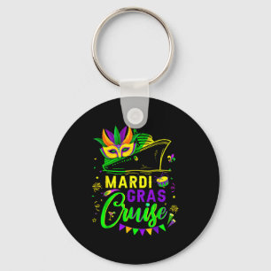Mardi gras cruise cruising mask cruise ship party keychain