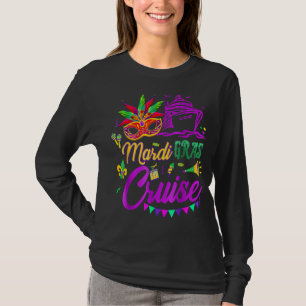 Mardi Gras Cruise Cruising Mask Cruise Ship Party T-Shirt