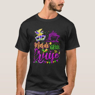 Mardi Gras Cruise Cruising Mask Cruise Ship Party T-Shirt