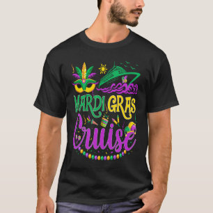 Mardi Gras Cruise Cruising Mask Cruise Ship Party T-Shirt