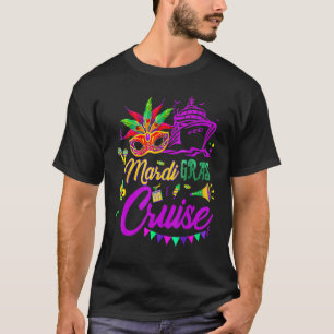 Mardi Gras Cruise Cruising Mask Cruise Ship Party T-Shirt