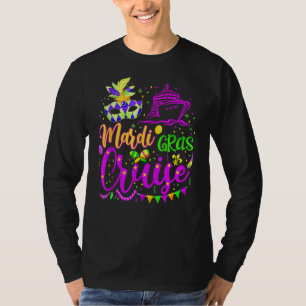 Mardi Gras Cruise Cruising Mask Cruise Ship Party T-Shirt