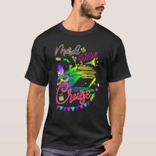 Mardi Gras Cruise Cruising Mask Cruise Ship Party T-Shirt