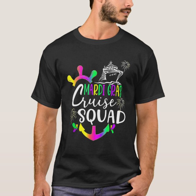 Mardi Gras Cruise Squad 2023 Matching Group_3 T-Shirt (Front)