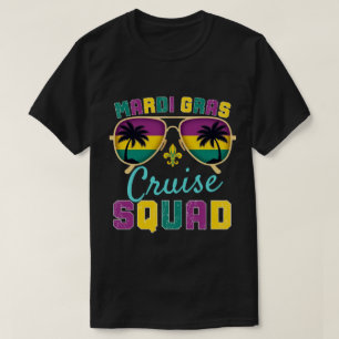 Mardi Gras Cruise Squad 2025 Matching Group Family T-Shirt