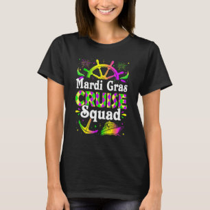 Mardi Gras Cruise Squad Cruising Funny Festival Ca T-Shirt