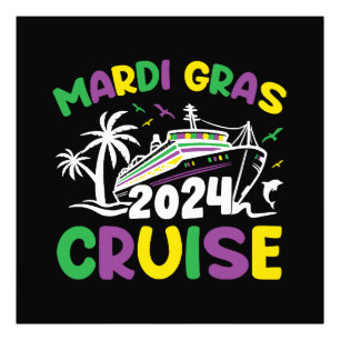 Mardi Gras Cruise Squad Photo Print