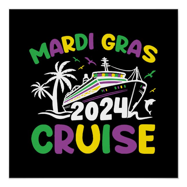 Mardi Gras Cruise Squad Poster (Front)