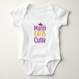 Mardi Gras Cutie Baby Bodysuit