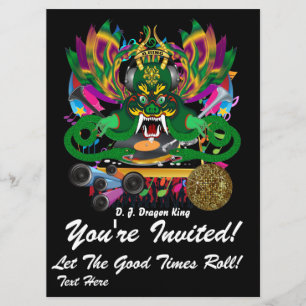 Mardi Gras D. J. Dragon King View Hints please Invitation