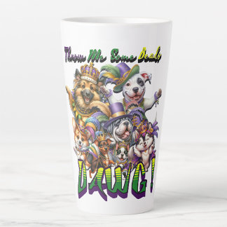 Mardi Gras Dawg Latte Mug