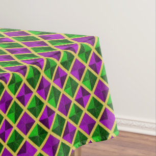 Mardi Gras Diamond Tablecloth