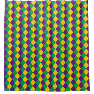 Mardi Gras Diamonds: Vibrant Festive Pattern