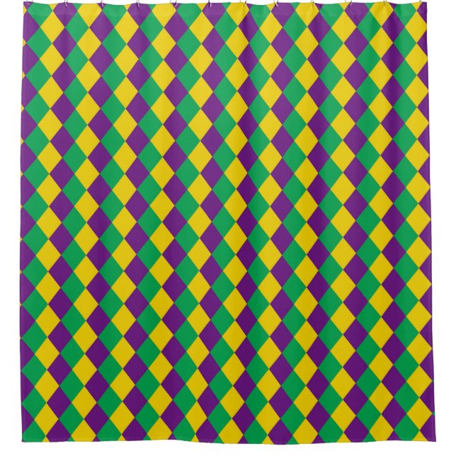 Mardi Gras Diamonds: Vibrant Festive Pattern (Front)