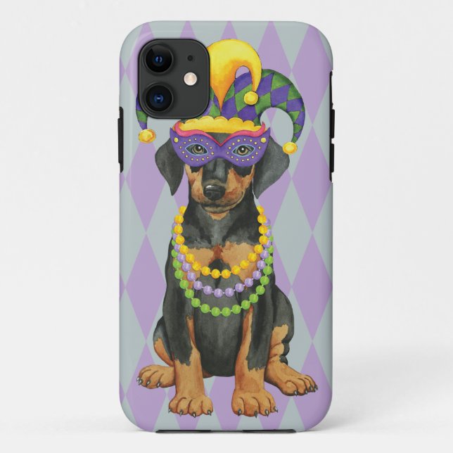 Mardi Gras Dobe Case-Mate iPhone Case (Back)