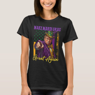 Mardi Gras Donald Trump Funny Mardi Gras American T-Shirt